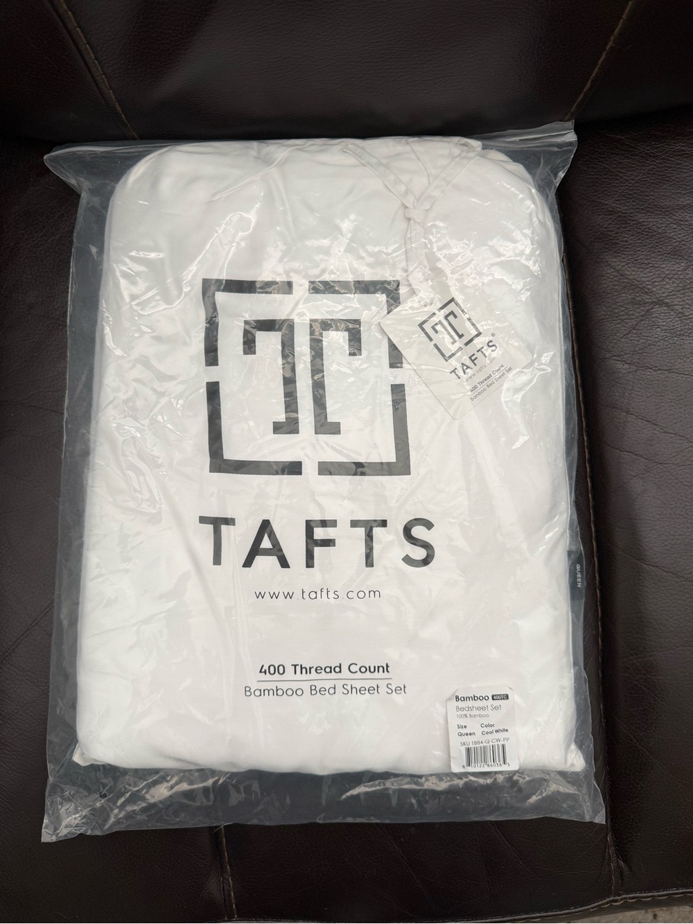 Taft 400-Thread Count Bamboo Bed Sheet Set - White